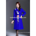 2016 women coat and skirt high quality casual lady flower printed embroidered classic long coat